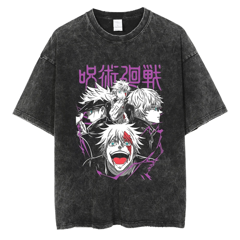Jujutso Kaisen Anime - Vintage Washed T-Shirts