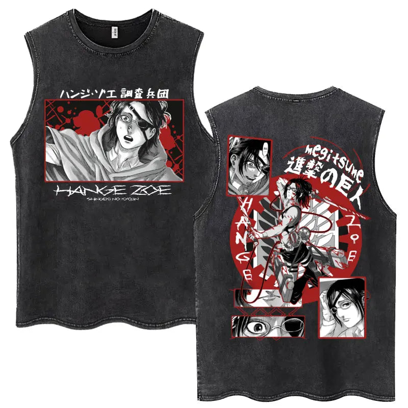 Anime Attack on Titan - Washed Vintage T-Shirt