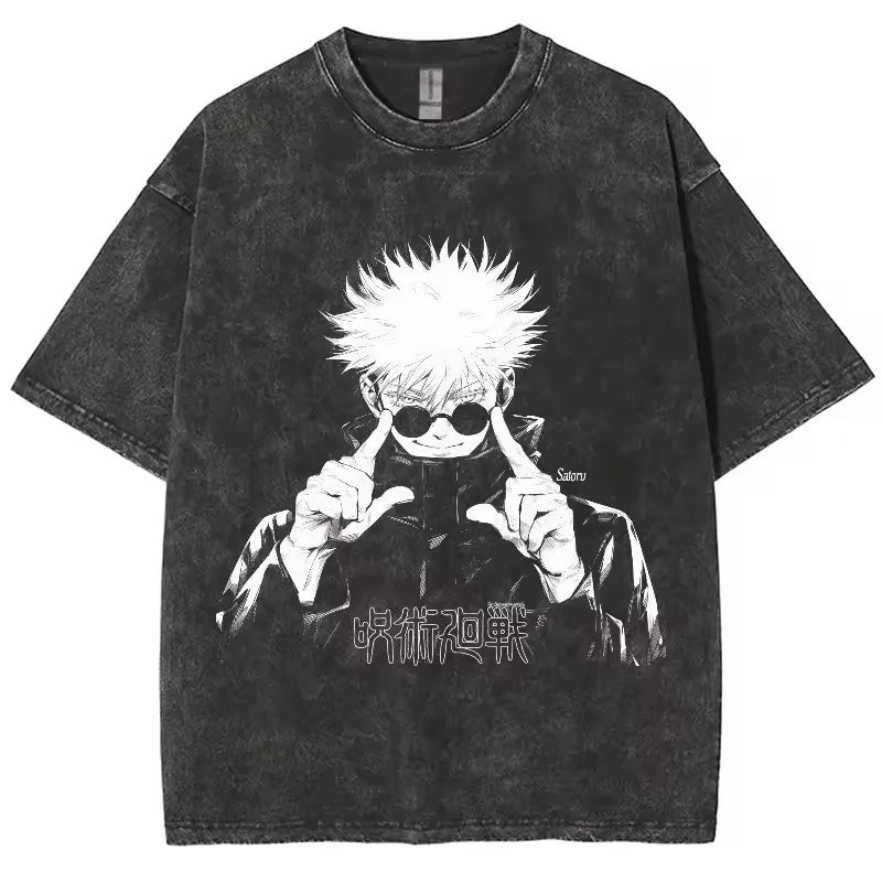 Anime Jujutsu Kaisen - Vintage Washed T-Shirts