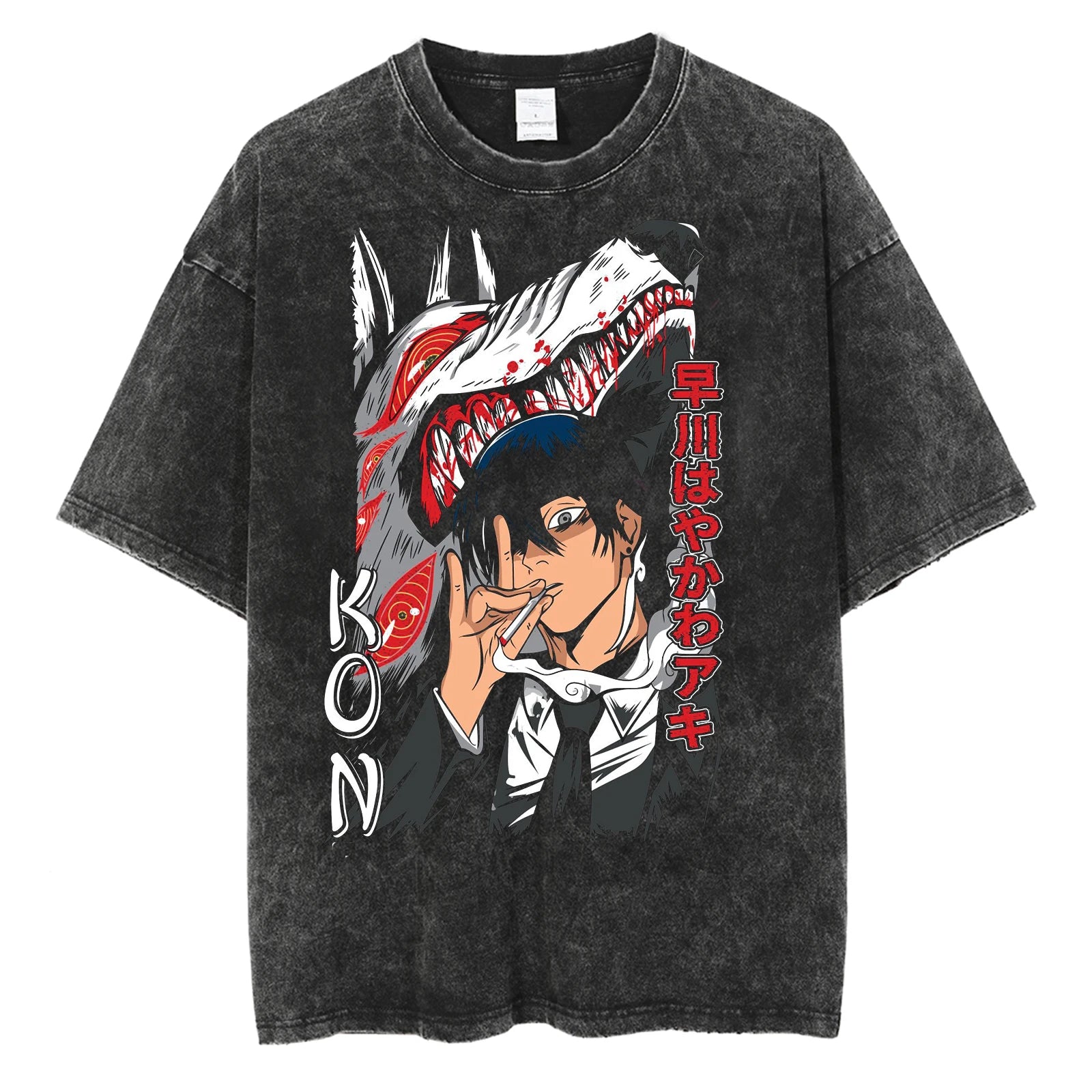 Jujutso Kaisen Anime - Vintage Washed T-Shirts