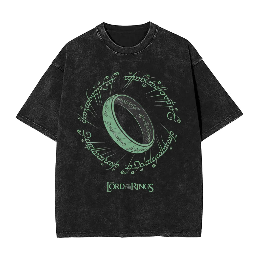 Glow in the Dark Lord Of The Rings - Vintage Washed T-Shirts
