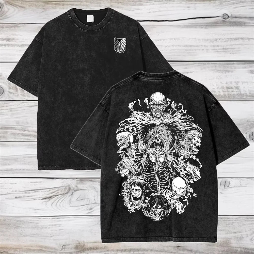 Attack on Titan - Vintage Washed T-Shirts