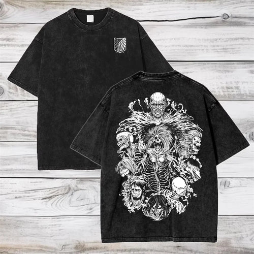 Attack on Titan - Vintage Washed T-Shirts