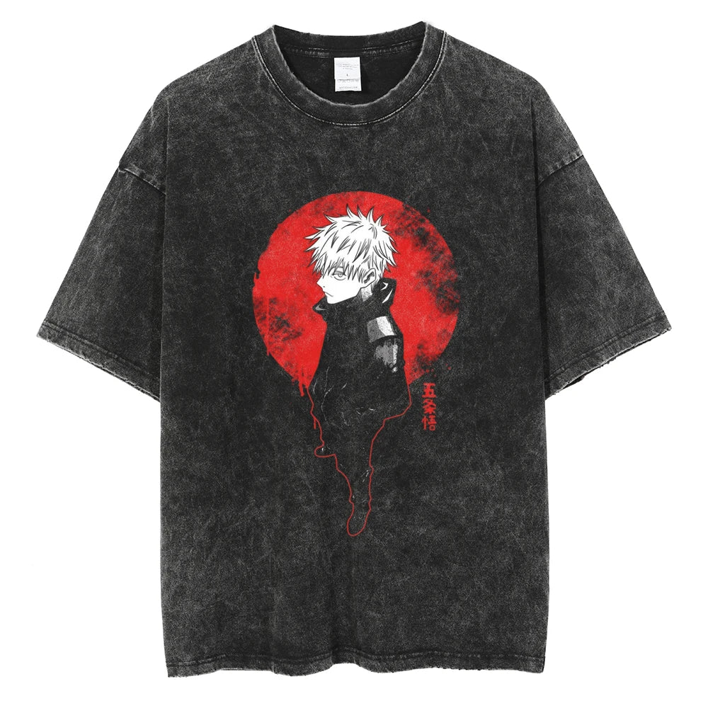 Jujutso Kaisen Anime - Vintage Washed T-Shirts