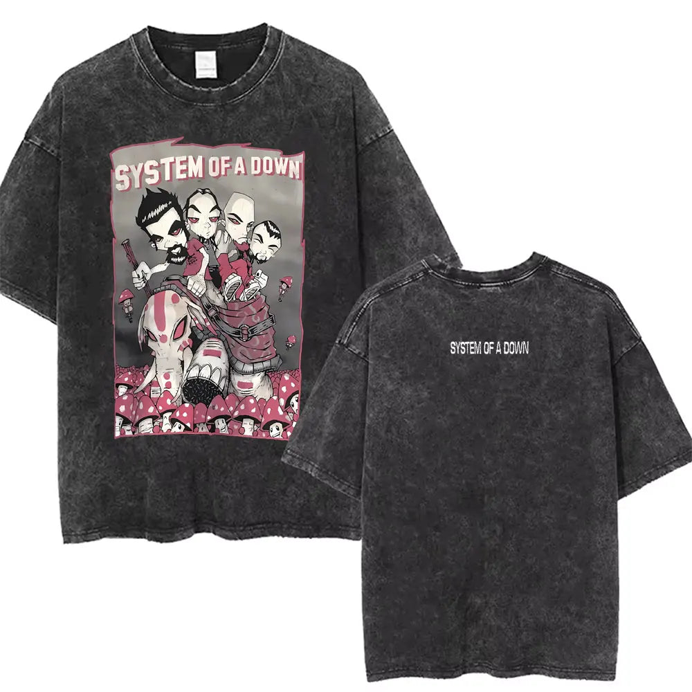 System of A Down Band - Washed Vintage T-Shirts