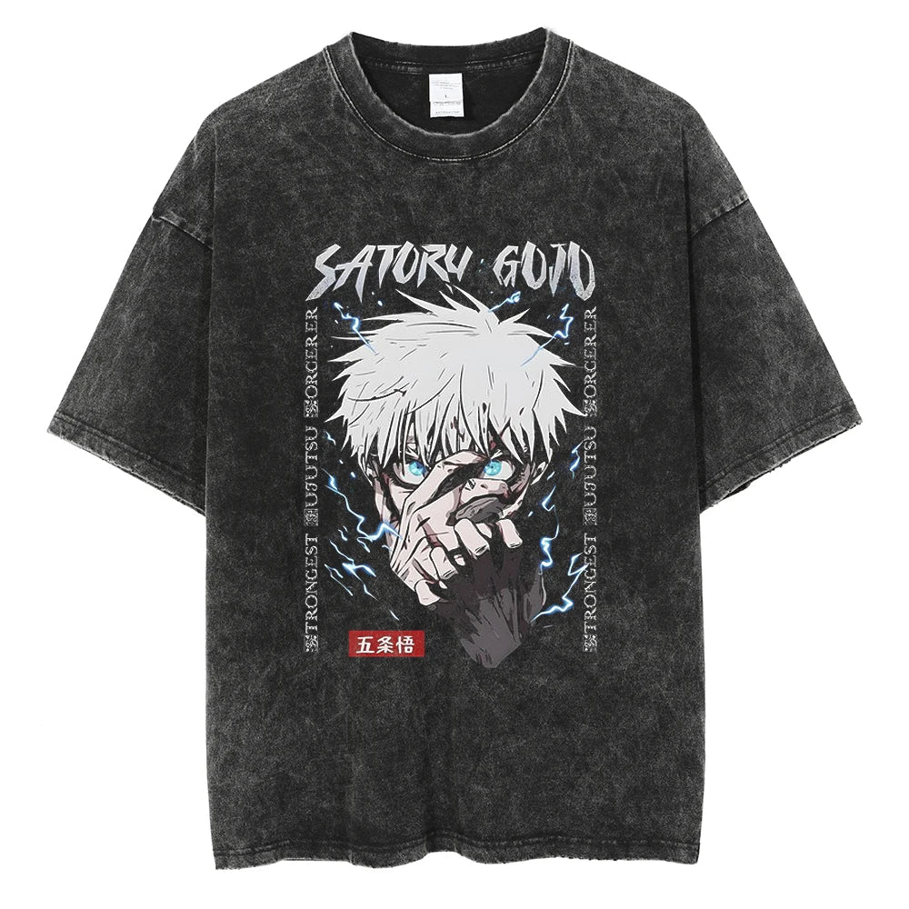 Jujutso Kaisen Anime - Vintage Washed T-Shirts