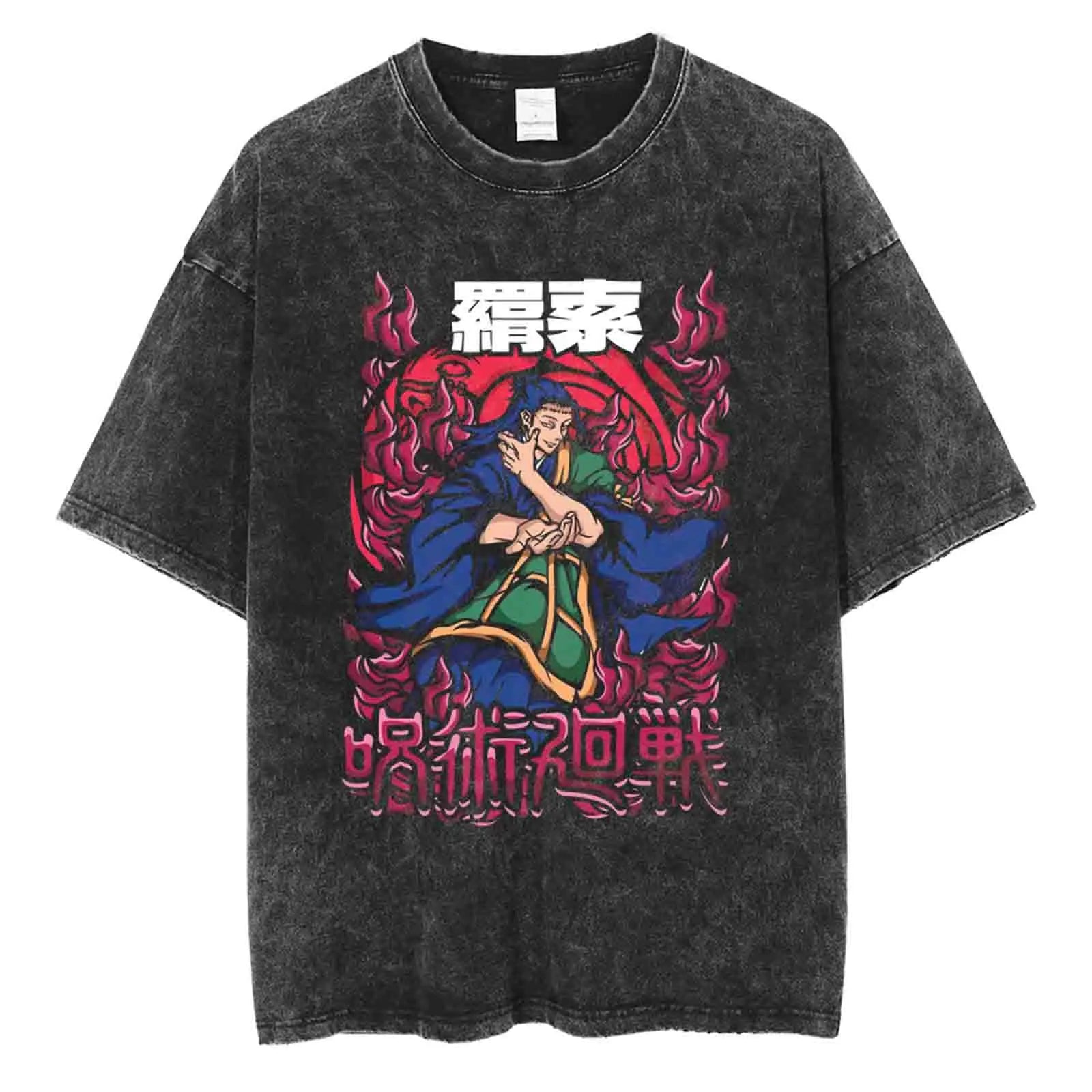 Jujutso Kaisen Anime - Vintage Washed T-Shirts