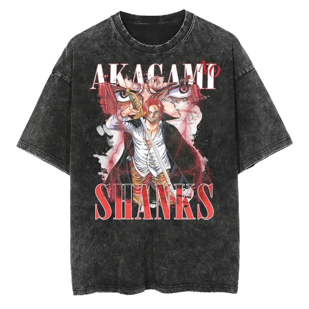 Hip Hop Men Streetwear Washed T-Shirt Retro Vintage Washed Graphic T Shirt Men Harajuku Cotton Casual Short Sleeve Tshirt Tops