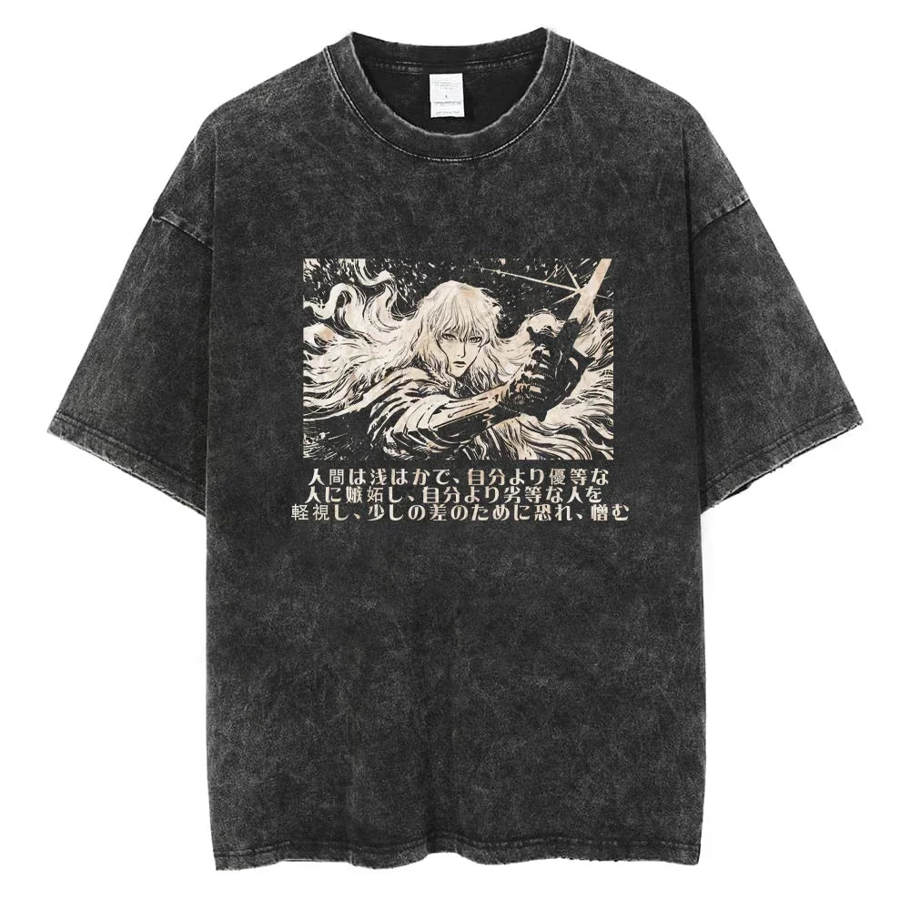 2025 Cartoon Animation Print Short-sleeve Casual Fashion Men's Pure Cotton T-shirt