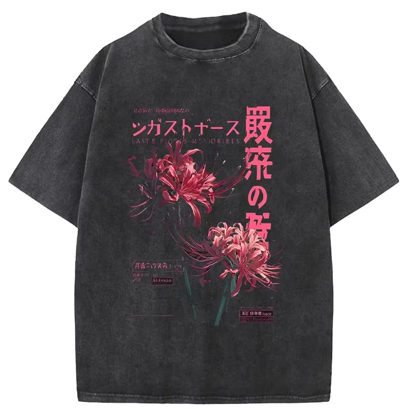 Japanese Spider Lily - Vintage Washed T-Shirts