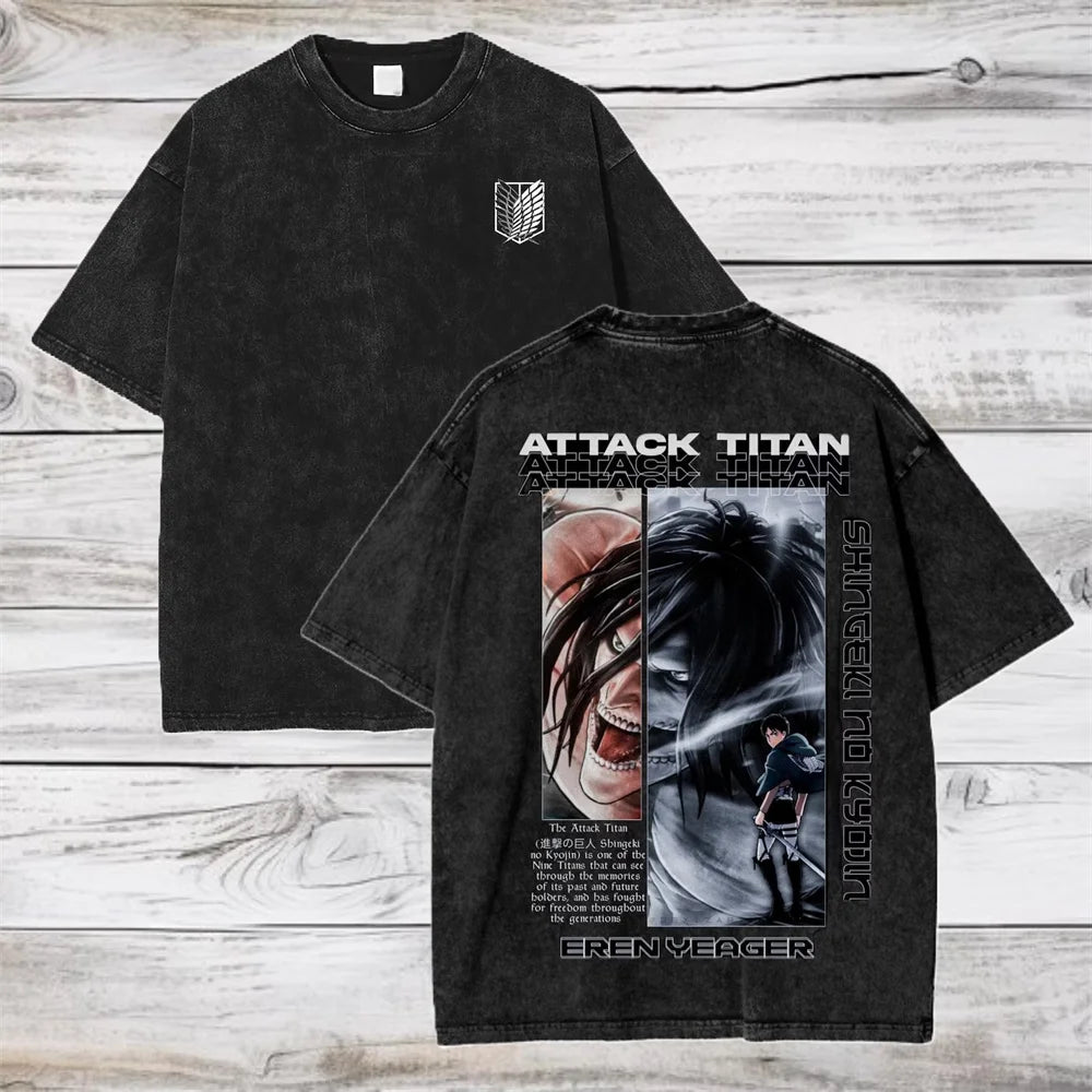 Attack on Titan - Vintage Washed T-Shirts