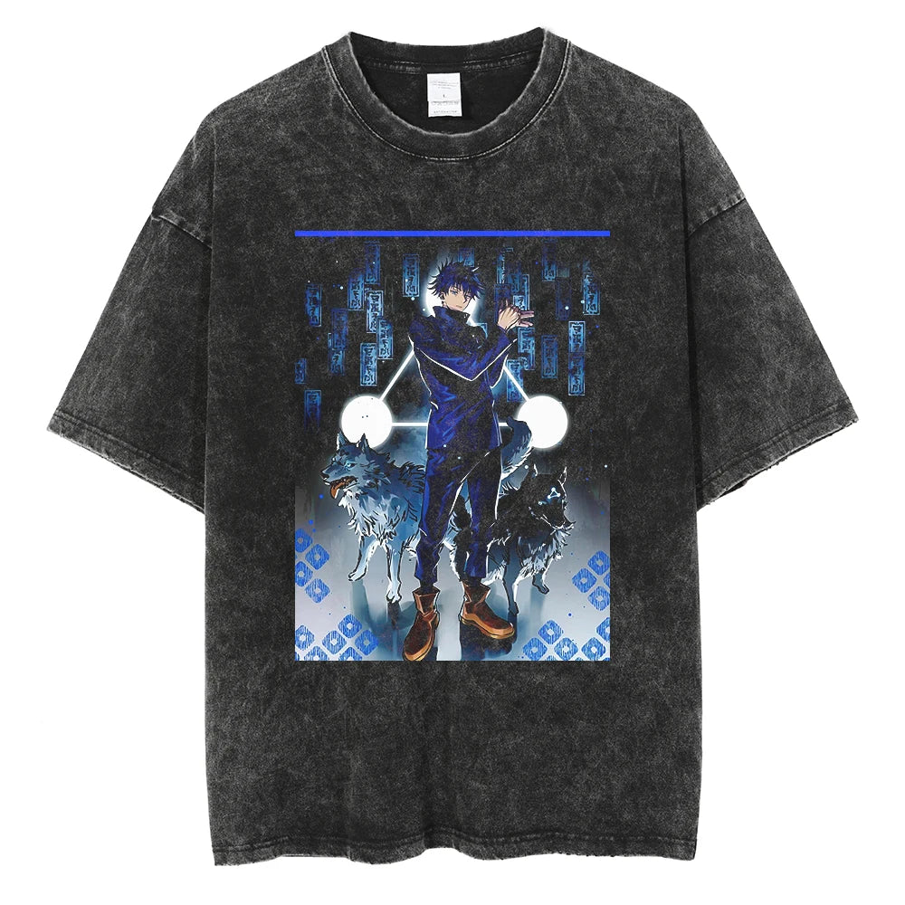 Jujutso Kaisen Anime - Vintage Washed T-Shirts