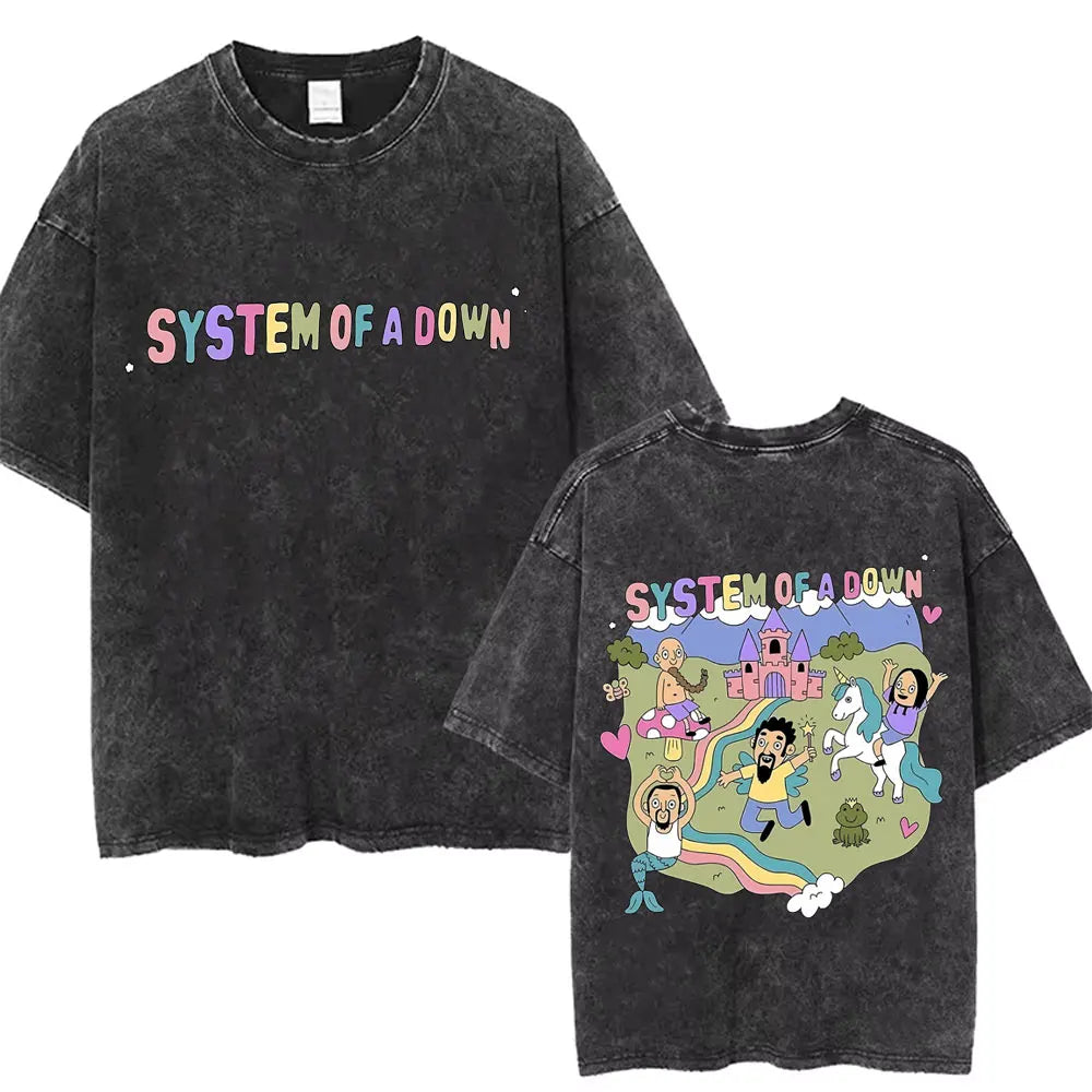 System of A Down Band - Washed Vintage T-Shirts