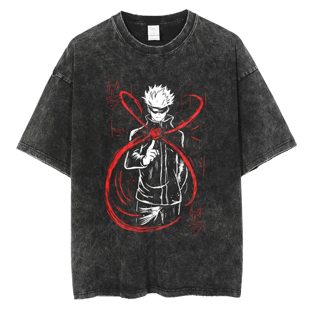 Jujutso Kaisen Anime - Vintage Washed T-Shirts