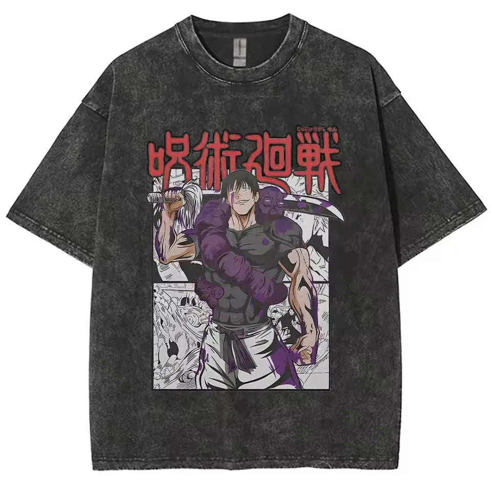 Anime Jujutsu Kaisen - Vintage Washed T-Shirts