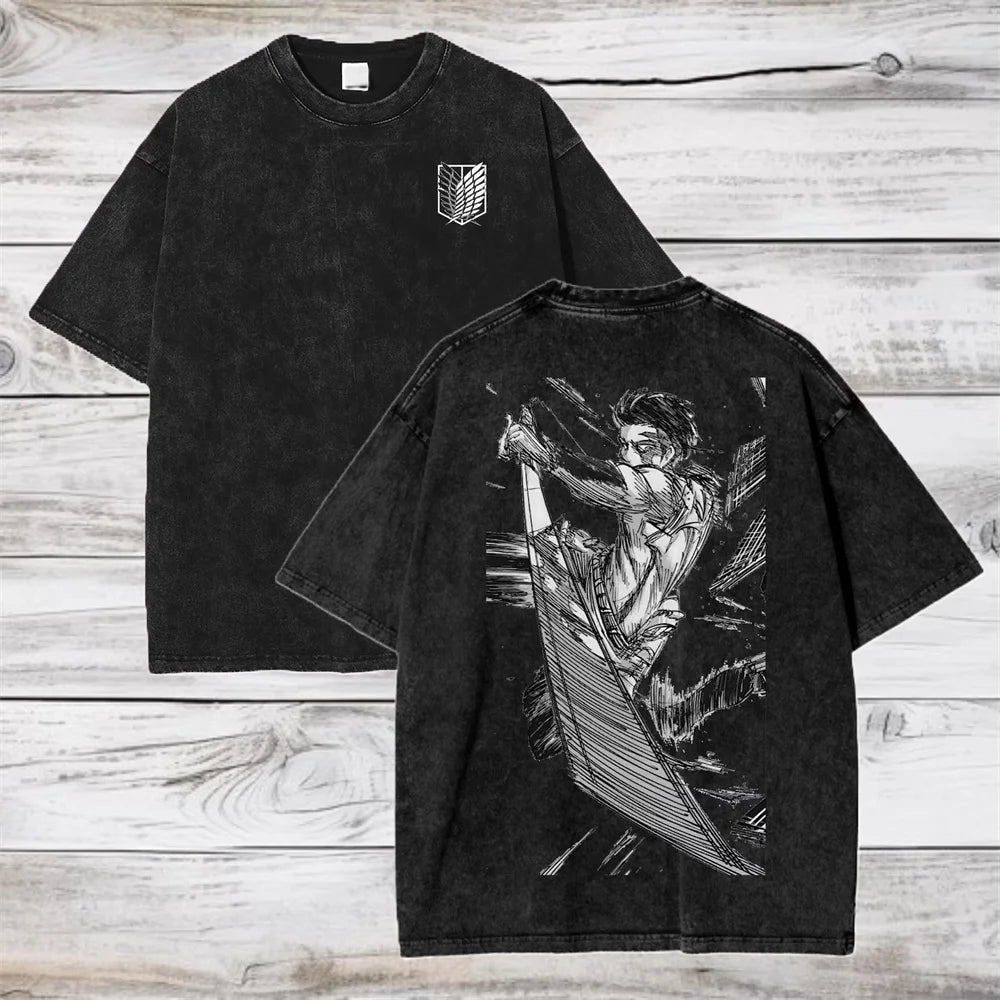 Attack on Titan - Vintage Washed T-Shirts