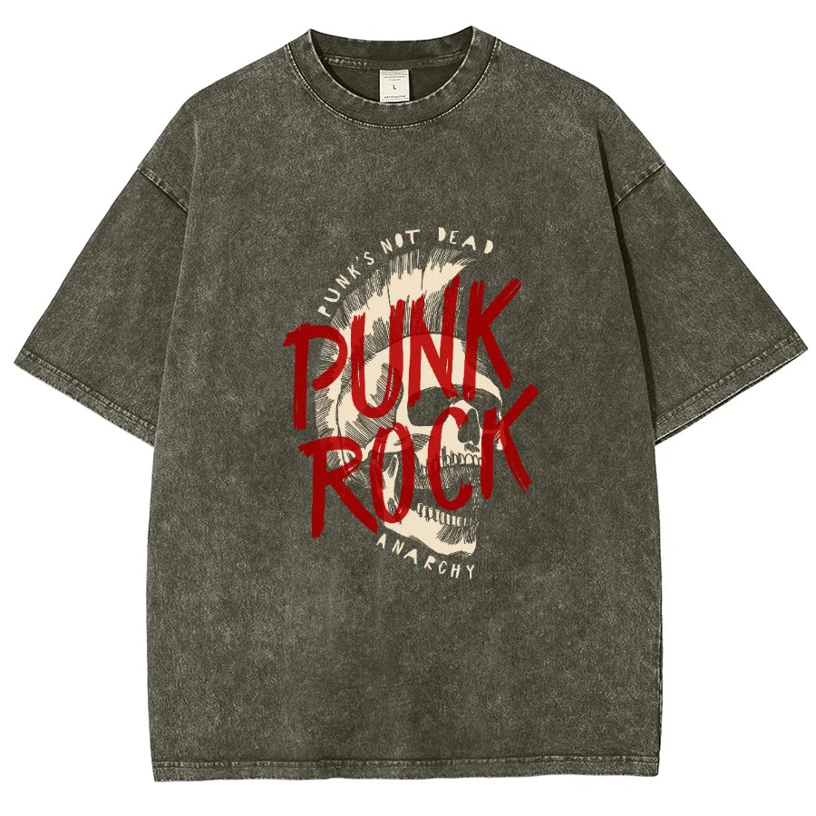 Punk Rock - Vintage Washed T-Shirts