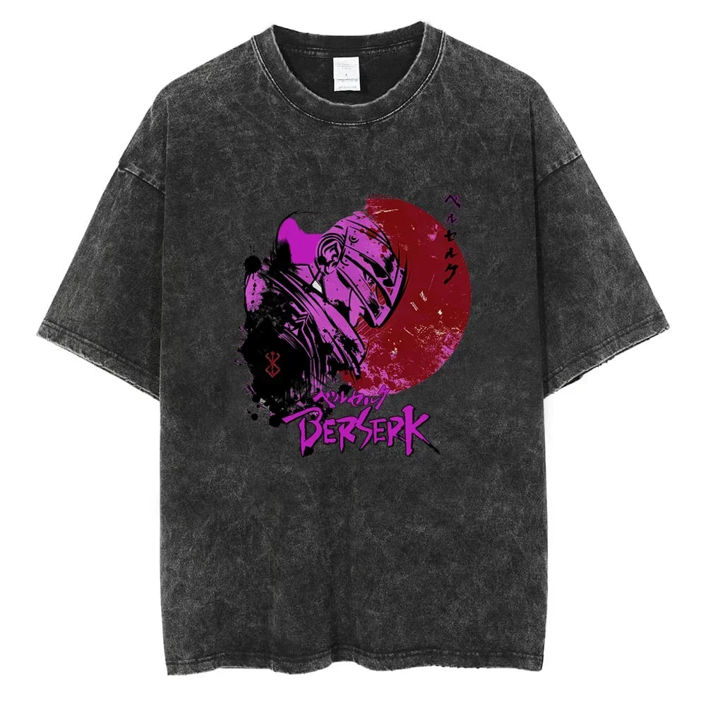 2025 Cartoon Animation Print Short-sleeve Casual Fashion Men's Pure Cotton T-shirt