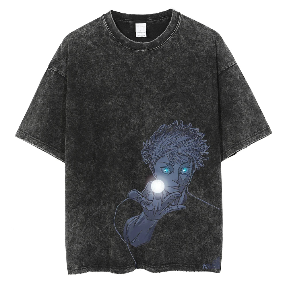 Jujutso Kaisen Anime - Vintage Washed T-Shirts