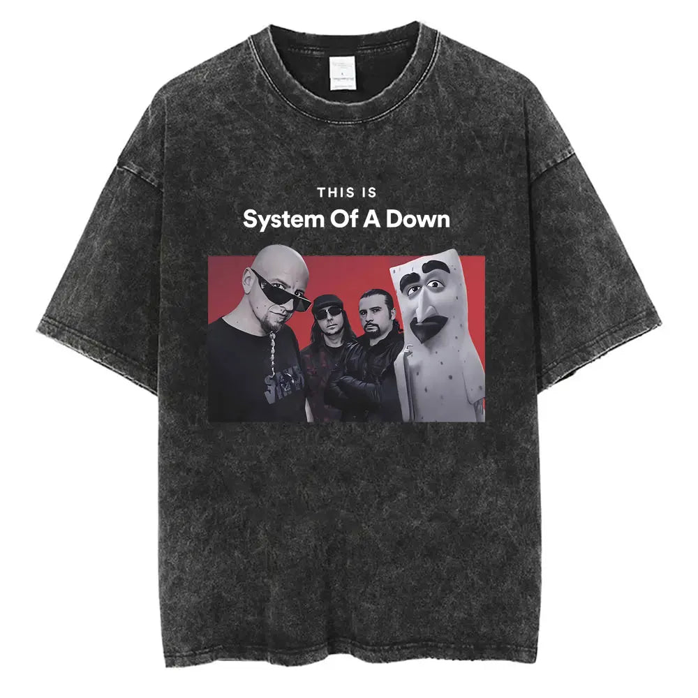 System of A Down Band - Washed Vintage T-Shirts