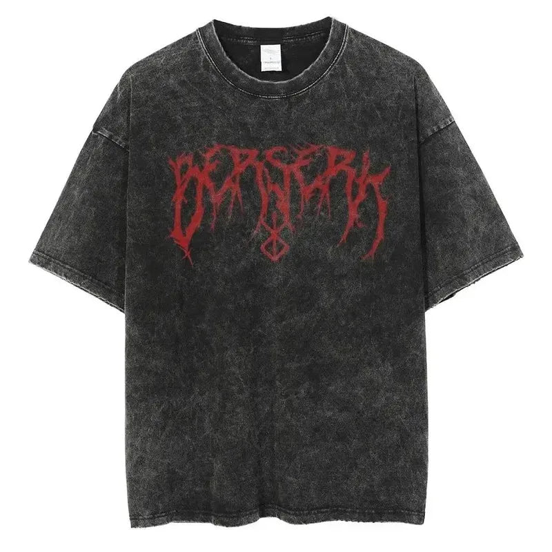 Berserk Print - Vintage Washed T-shirts