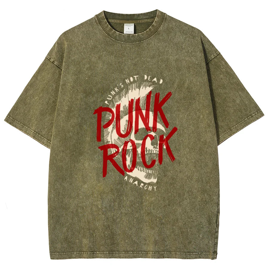 Punk Rock - Vintage Washed T-Shirts