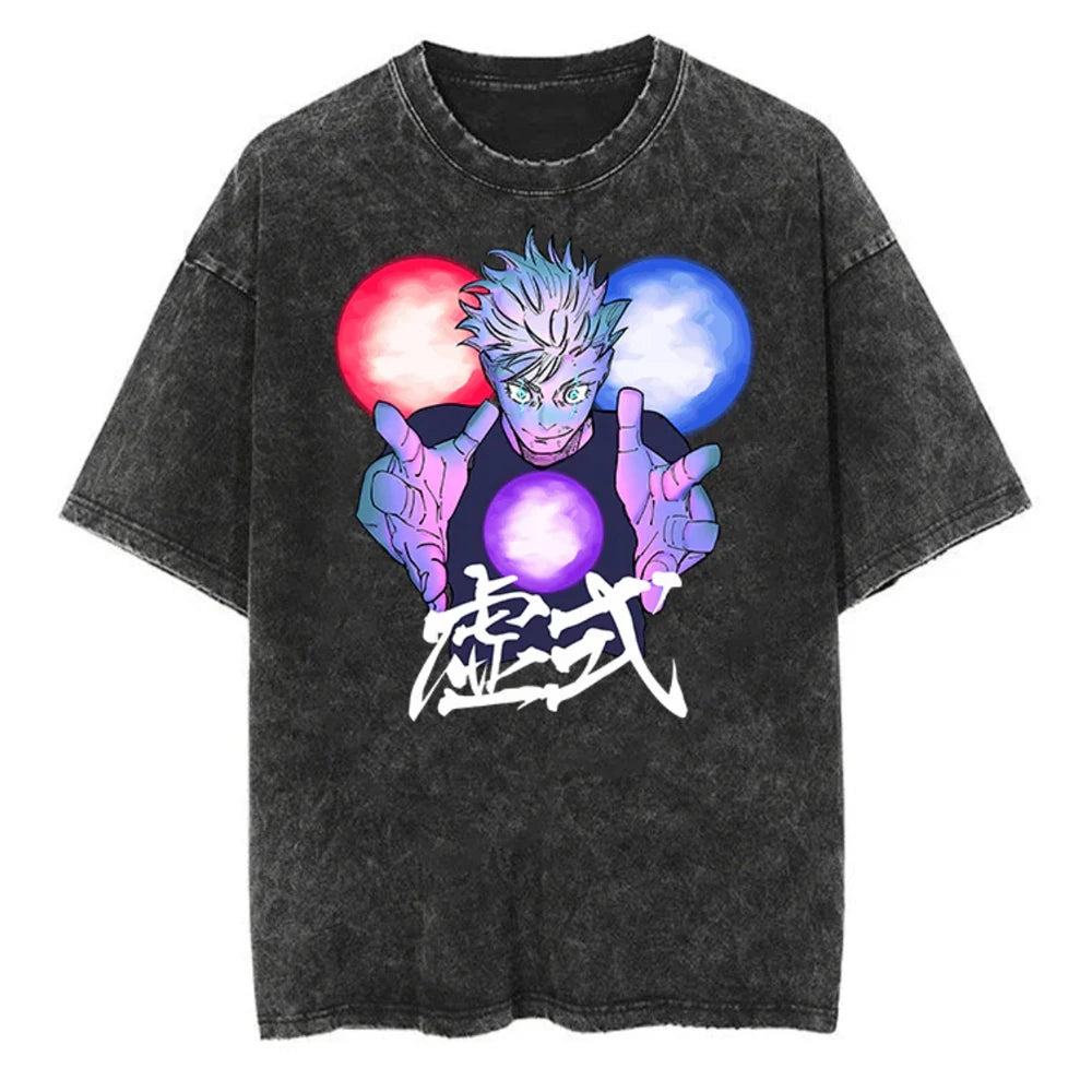 Jujutso Kaisen Anime - Vintage Washed T-Shirts