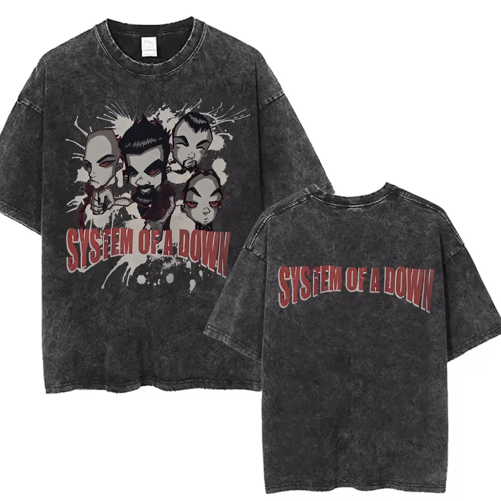 System of A Down Band - Washed Vintage T-Shirts